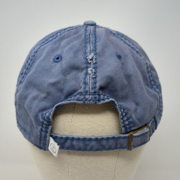 Sea Turtle Palm Tree Slideback Hat Blue One Size Embroidered Life Is Good - Picture 6 of 9